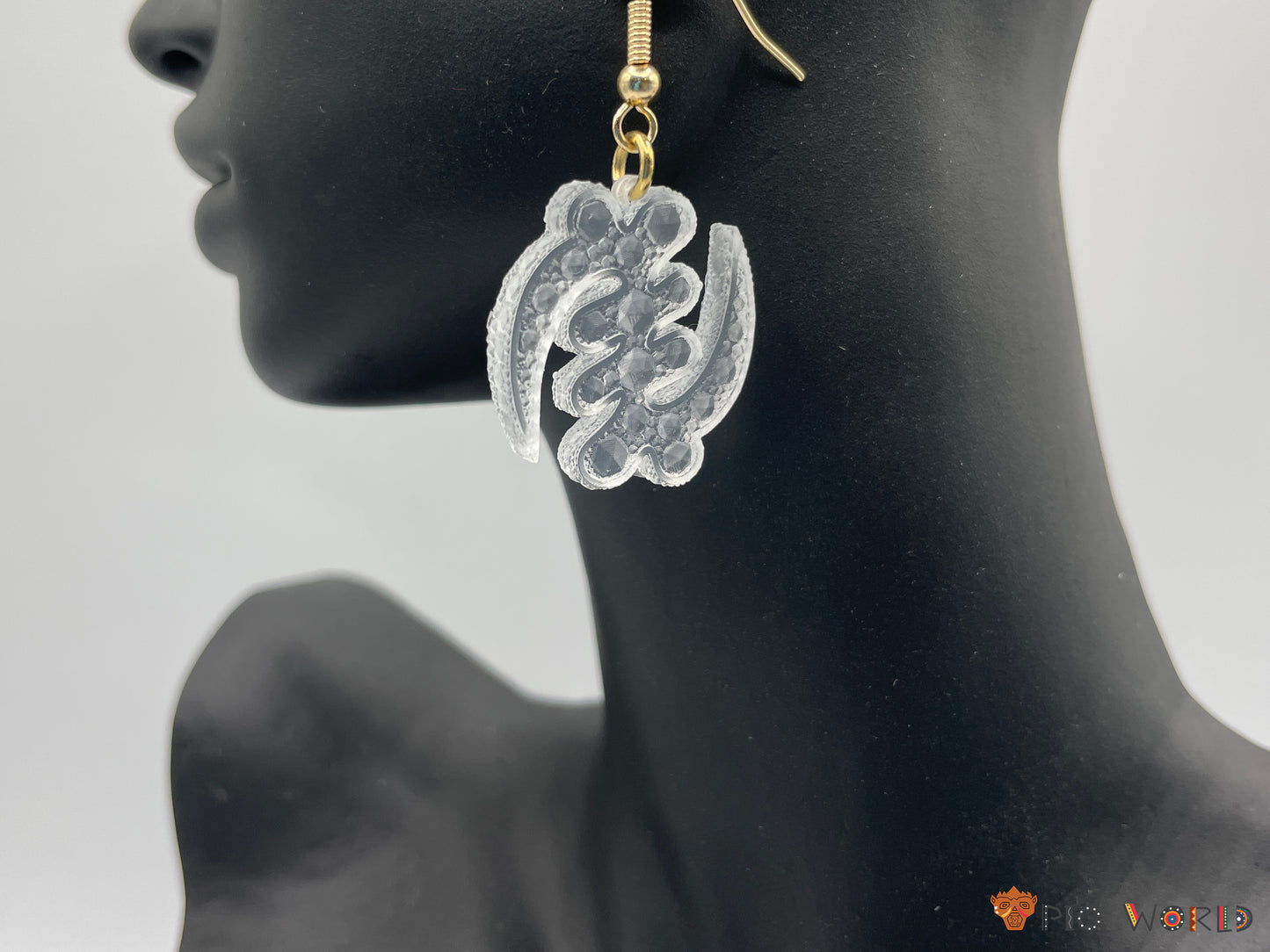 Boucles d'oreilles Adinkra (Gye Nyame)