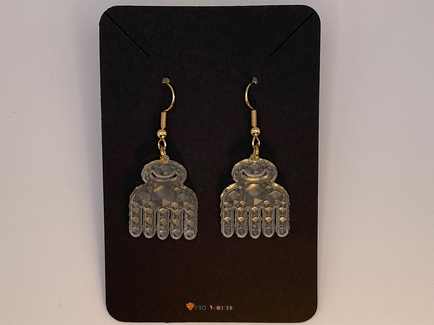 Boucles d'oreilles Adinkra (Duafe)