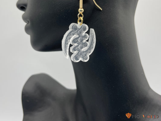 Boucles d'oreilles Adinkra (Gye Nyame)