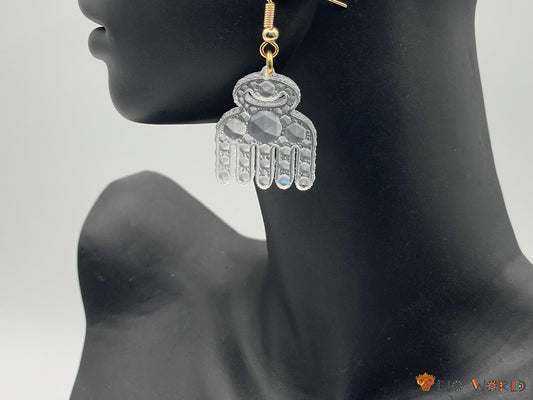 Boucles d'oreilles Adinkra (Duafe)