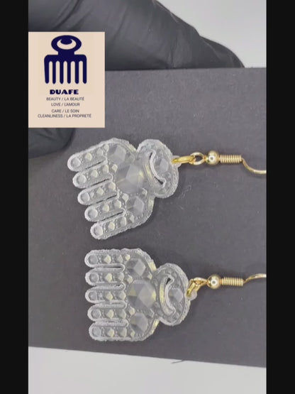 Boucles d'oreilles Adinkra (Duafe)