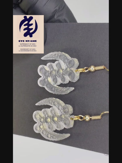 Boucles d'oreilles Adinkra (Gye Nyame)