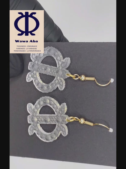 Boucles d'oreilles Adinkra (Wawa Aba)